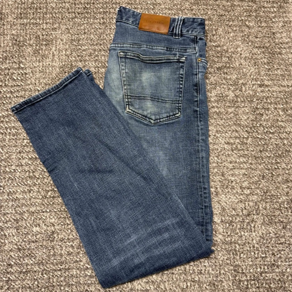 Prana‎ Mens Jeans Size 30x32 Blue Denim Pants Straight Leg Medium Wash